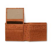 Ferrini Full Quill Ostrich Billfold Cognac - yeehawcowboy