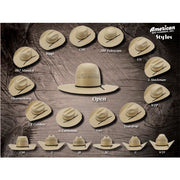 American Hat Company Straw Cowboy Hat : Option To Get It Shaped Your Way! - yeehawcowboy