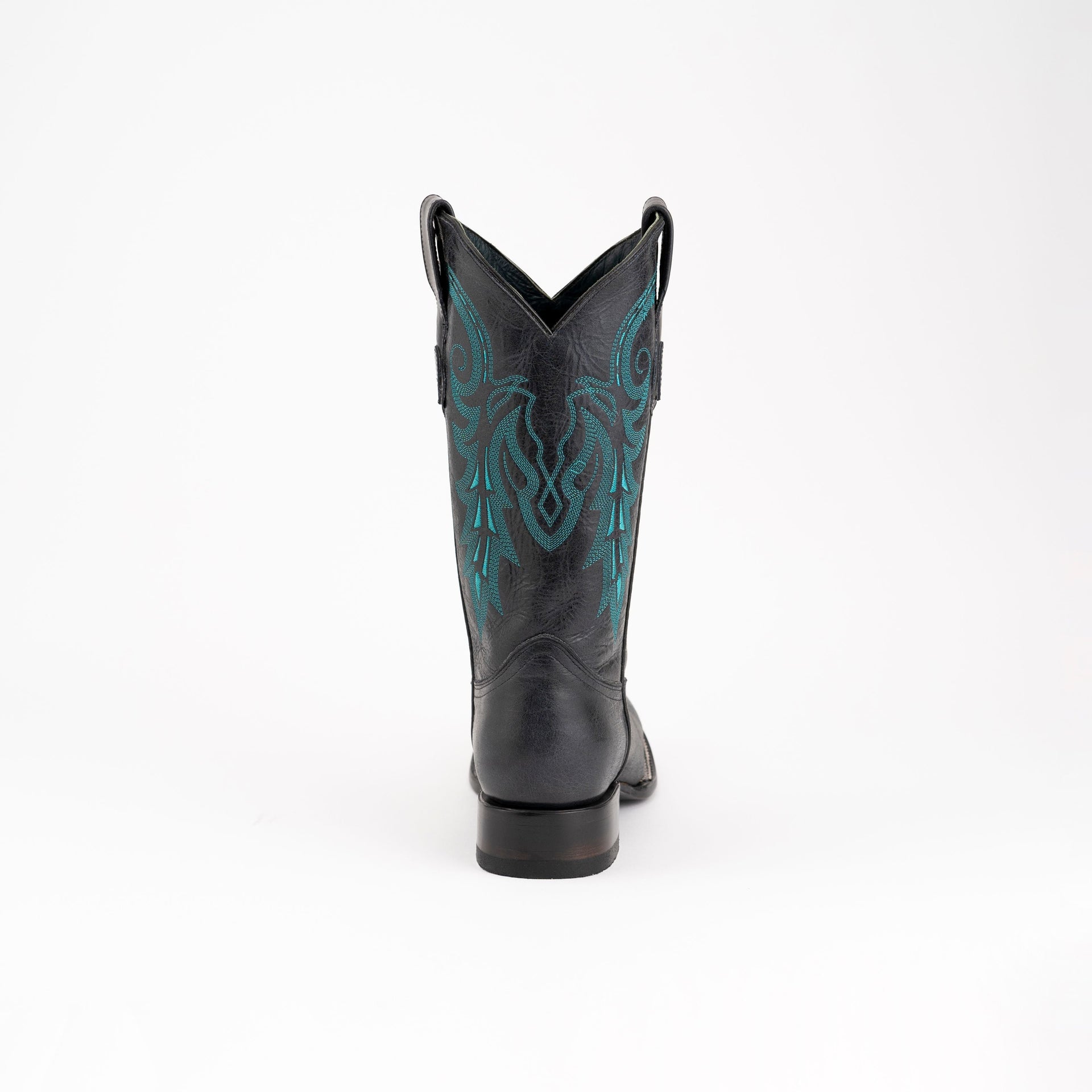 Men's Ferrini Blaze Leather Boots Handcrafted Black - yeehawcowboy