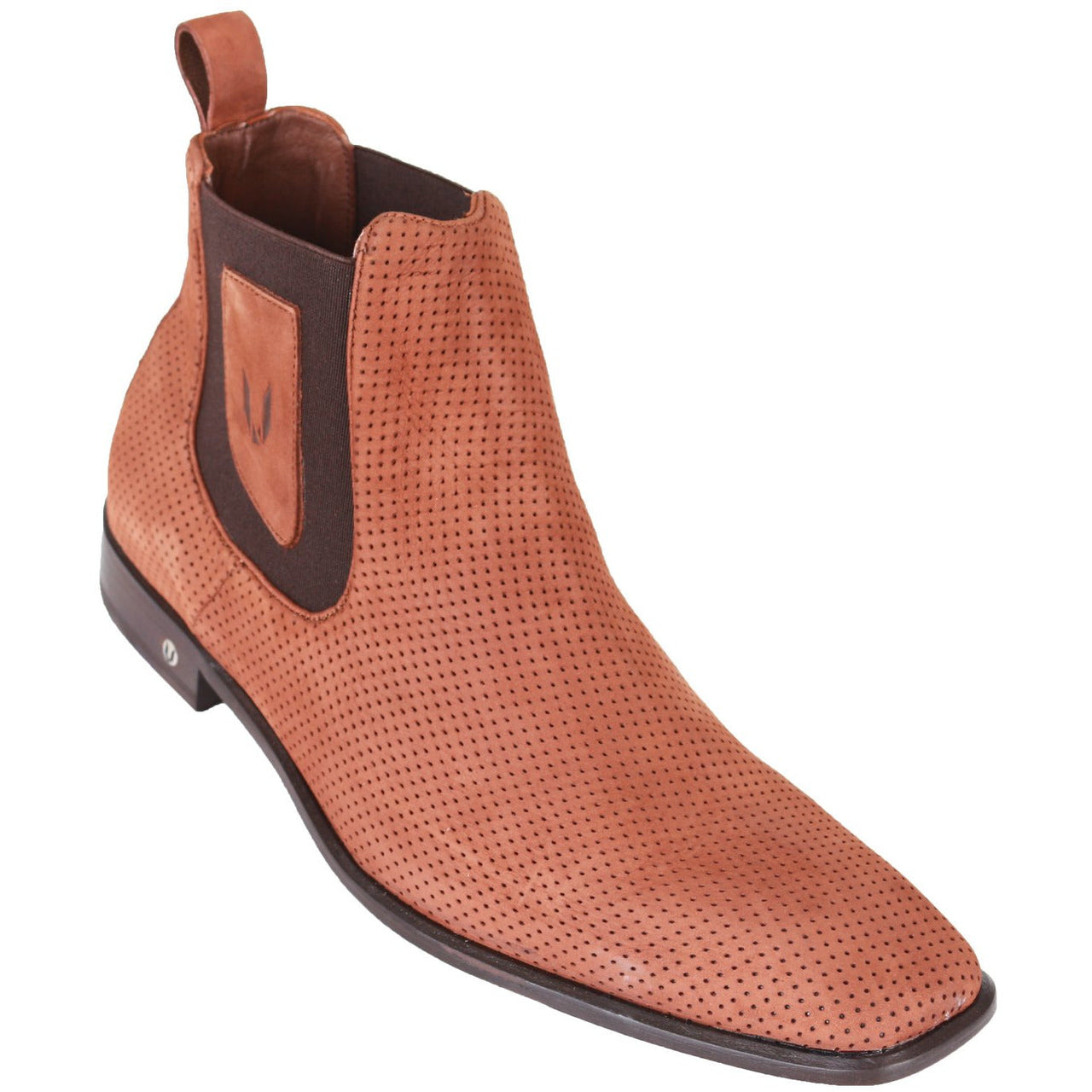 Men's Vestigium Suede Chelsea Leather Boots Handcrafted Tan - yeehawcowboy