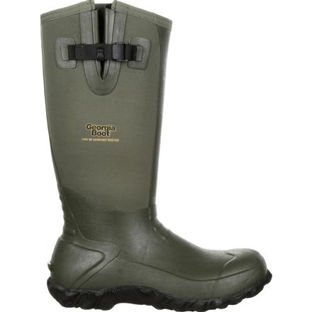 Men's Georgia Boots Waterproof Rubber Boots Green - yeehawcowboy