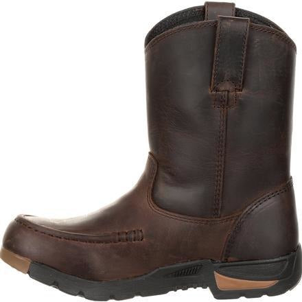 Kid's Georgia Boots Athen'S Little Pull-On Boots Brown Soft Toe - yeehawcowboy