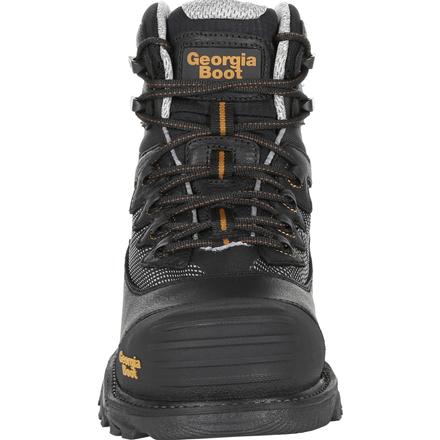 Men's Georgia Boots Rumbler Composite Toe Waterproof Hikers Black - yeehawcowboy
