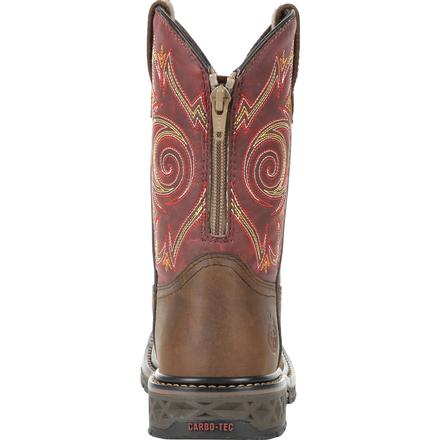 Kid's Georgia Boots Carbo-Tec Lt Big Kids Pull-On Boots Brown - yeehawcowboy