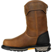 Men's Georgia Boots Carbo-Tec Ltx Waterproof Composite Toe Pull On Boots Brown - yeehawcowboy