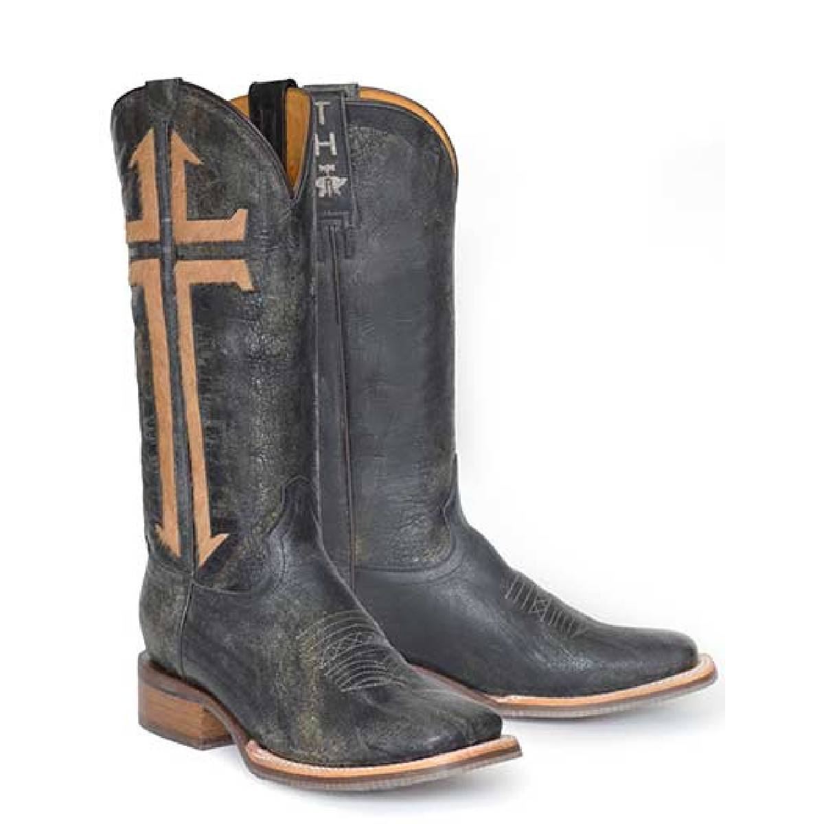Women's Tin Haul Salvation Boots Jesus Favorite Sole Handcrafted Brown - yeehawcowboy