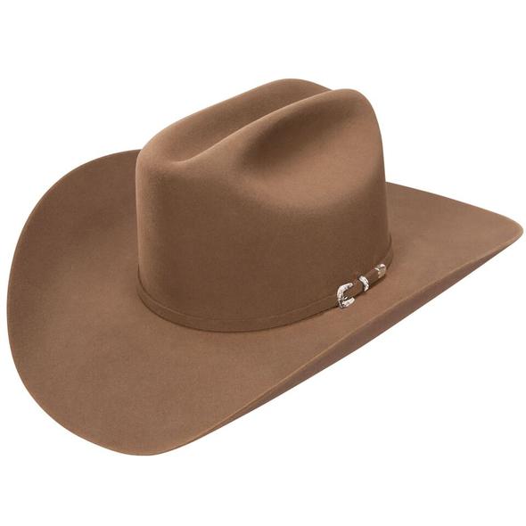 5X Stetson Lariat Felt Cowboy Hat Driftwood Tan - yeehawcowboy