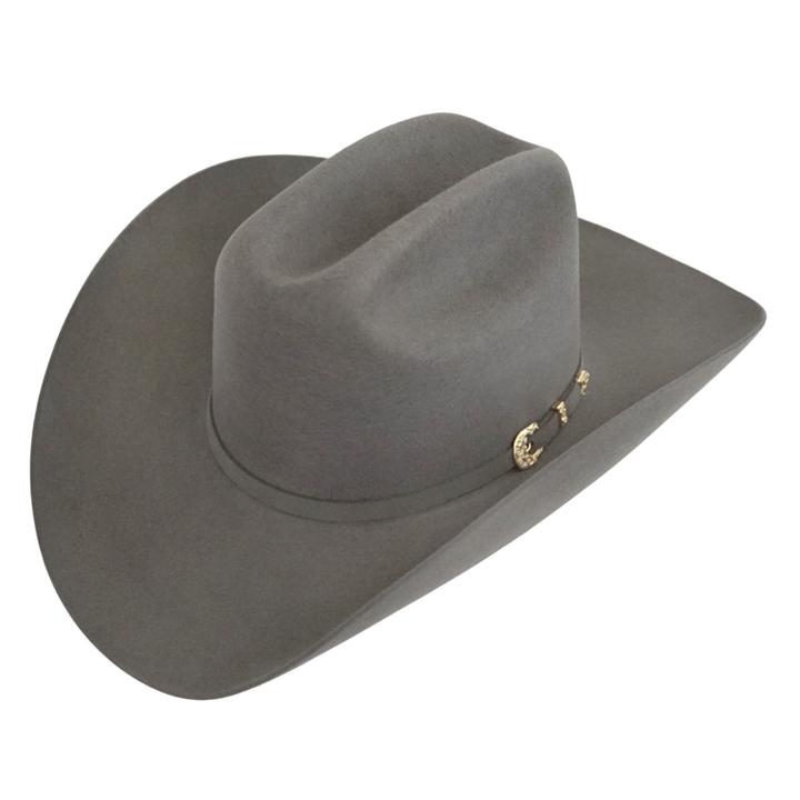 6x Stetson Palacio Felt Cowboy Hat Granite Gray - yeehawcowboy