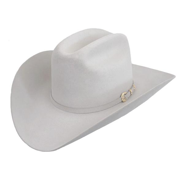 6x Stetson Palacio Felt Cowboy Hat Mist Gray - yeehawcowboy