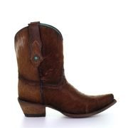 Women's Corral Leather Boots Handcrafted Brown - yeehawcowboy