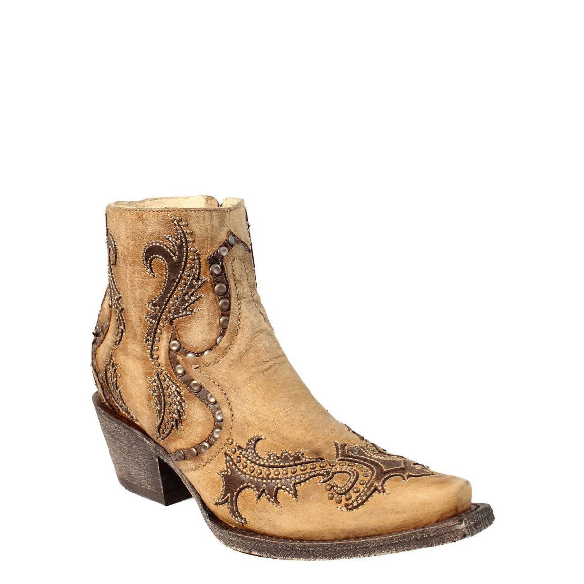 Women's Corral Western Boots Handcrafted Tan - yeehawcowboy