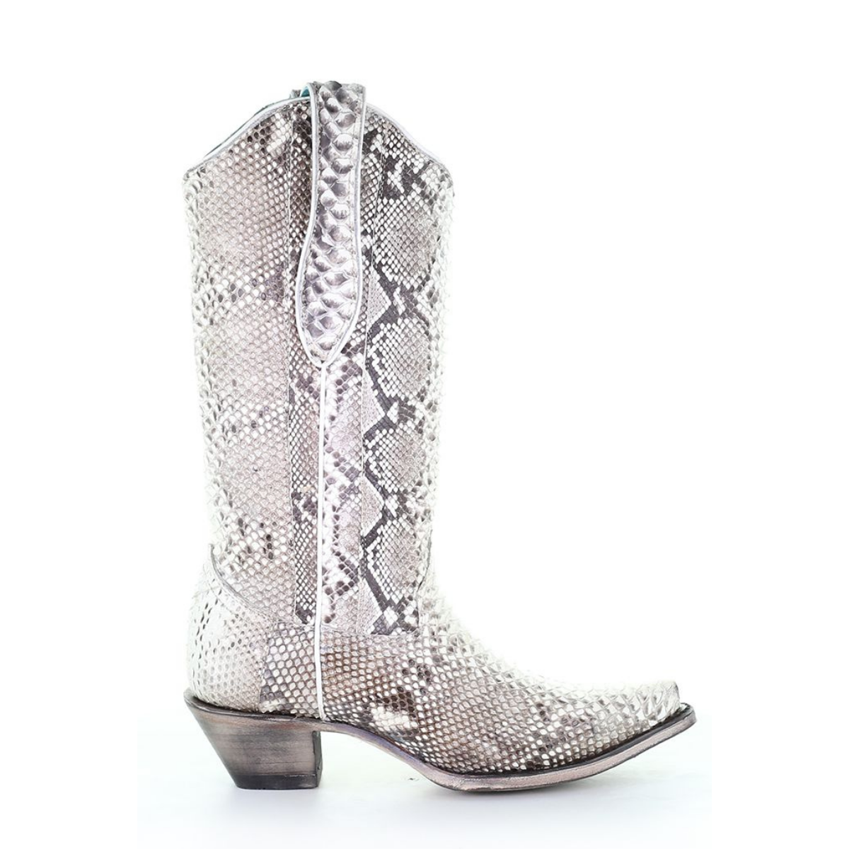 Women's Corral Python Exotic Boots Handcrafted Natural - yeehawcowboy