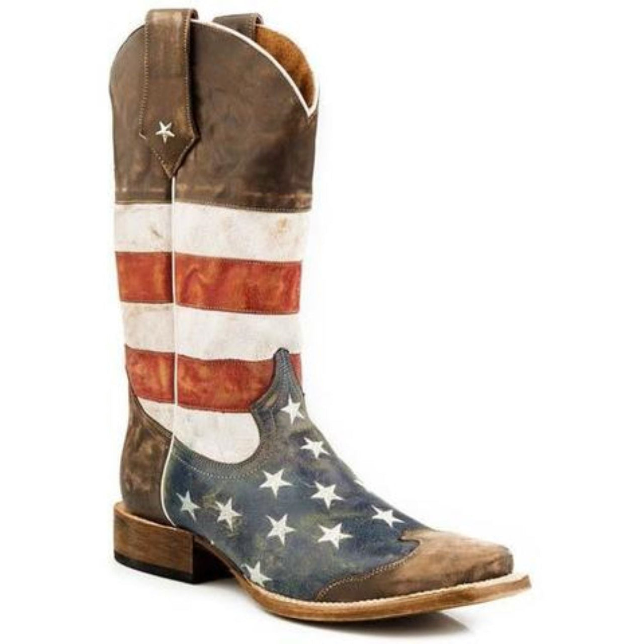 Men‚Äôs Roper American West Boots Handcrafted Brown - yeehawcowboy