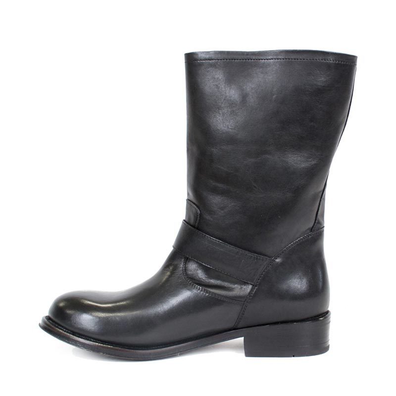 Women‚Äôs Alcalas Robert Leather Boots Handcrafted Black - yeehawcowboy