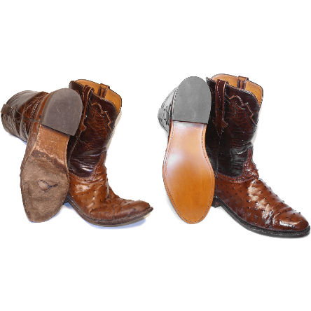 Boot OUTSOLE Repair For Leather And Exotic Western Boots Shipping Included - yeehawcowboy