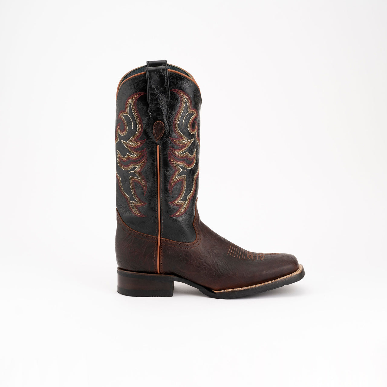 Men's Ferrini Blaze Leather Boots Handcrafted Chocolate - yeehawcowboy