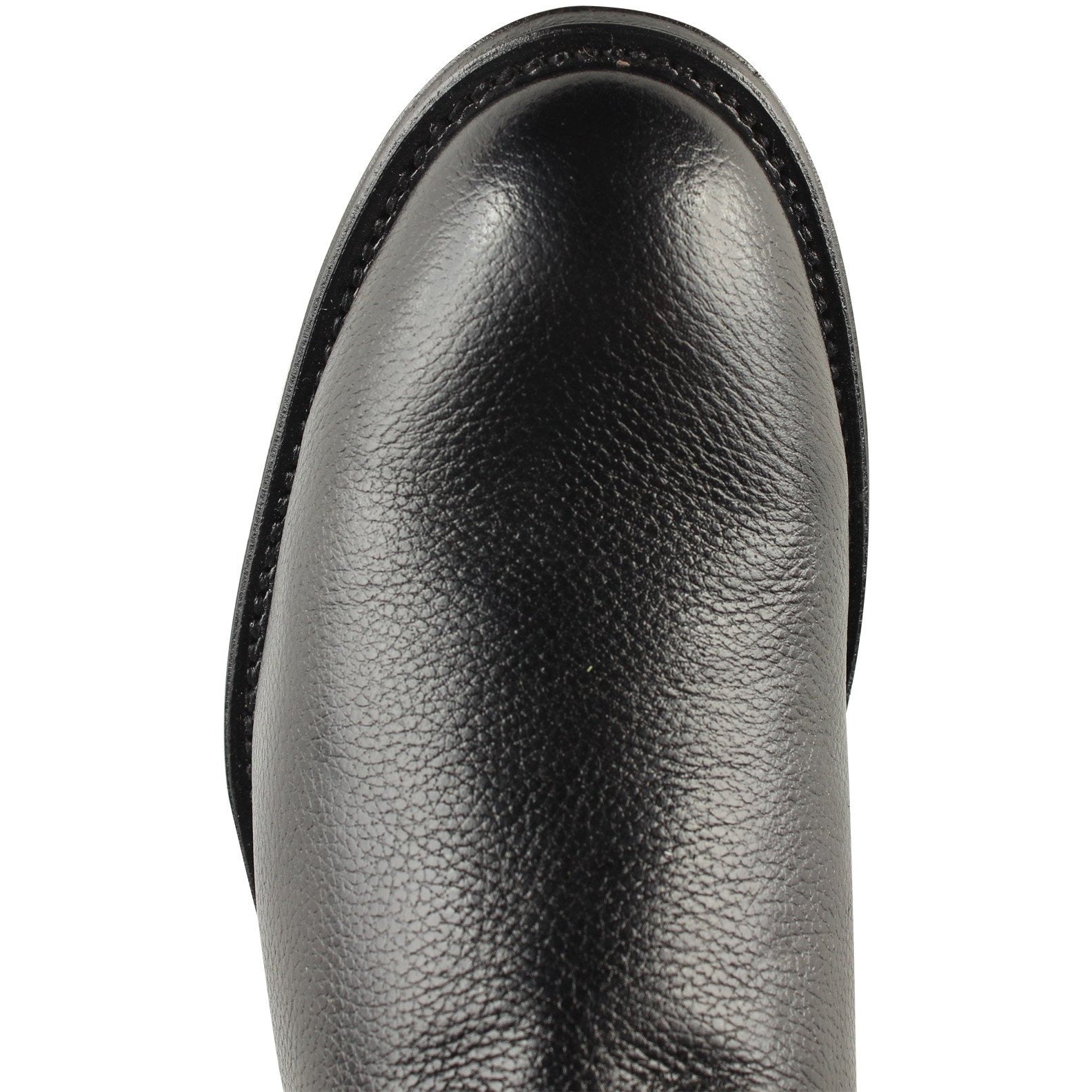 Men's Duque Di Galliano Boots Roper Toe Handcrafted Black - yeehawcowboy