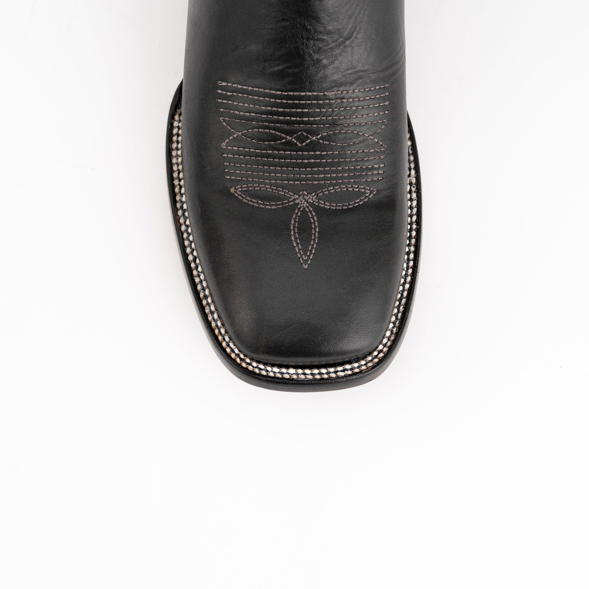 Men's Ferrini Gunner Leather Boots Handcrafted Black - yeehawcowboy
