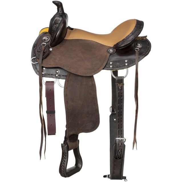 King Series Brisbane Roughout Trail Saddle Option For Package - yeehawcowboy