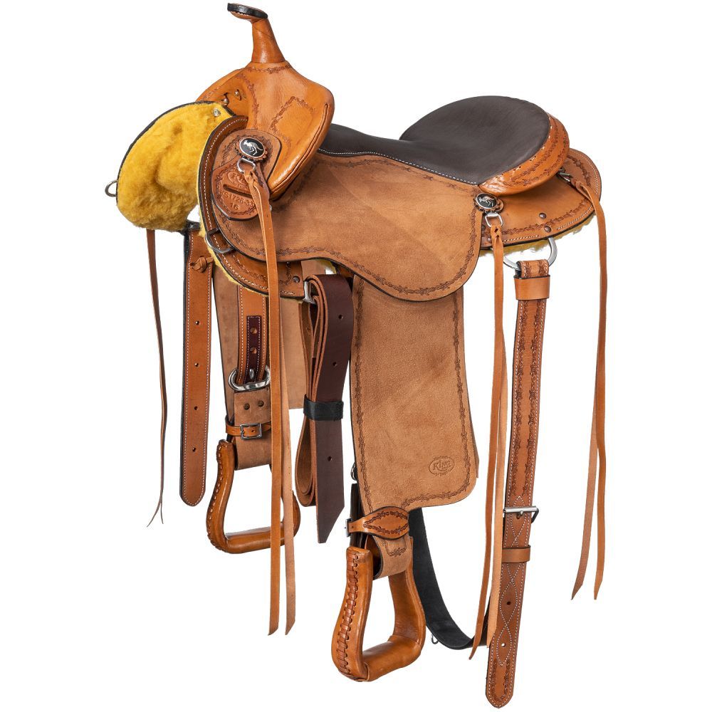 King Series Brisbane Roughout Trail Saddle Option For Package - yeehawcowboy