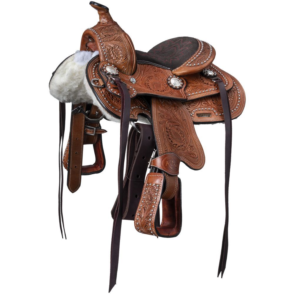 King Series Miniature Braden Trail Saddle Option For Package - yeehawcowboy