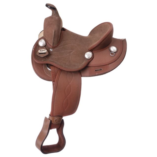 King Series Youth Synthetic Round Skirt Competition Saddle Option for Package - yeehawcowboy