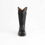 Men's Ferrini Dakota Caiman Belly Boots Handcrafted Black - yeehawcowboy