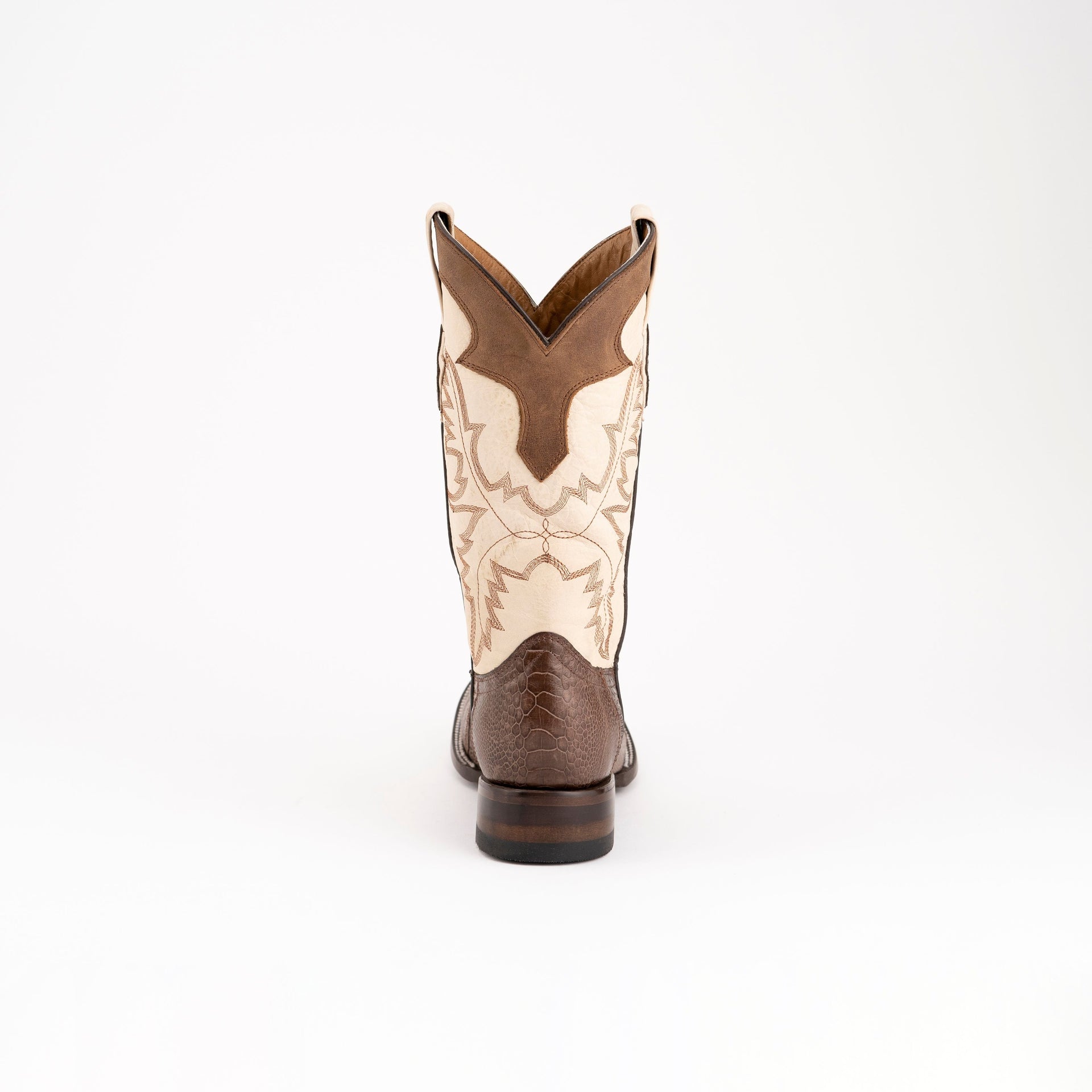 Men's Ferrini Nash Ostrich Leg Boots Handcrafted Brown - yeehawcowboy