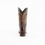 Men's Ferrini Jesse Alligator Print Boots Handcrafted Chocolate - yeehawcowboy