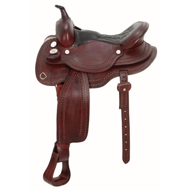 Royal King RB Auto Adjust Flex Tree Trail Saddle with Round Skirt Option For Package - yeehawcowboy