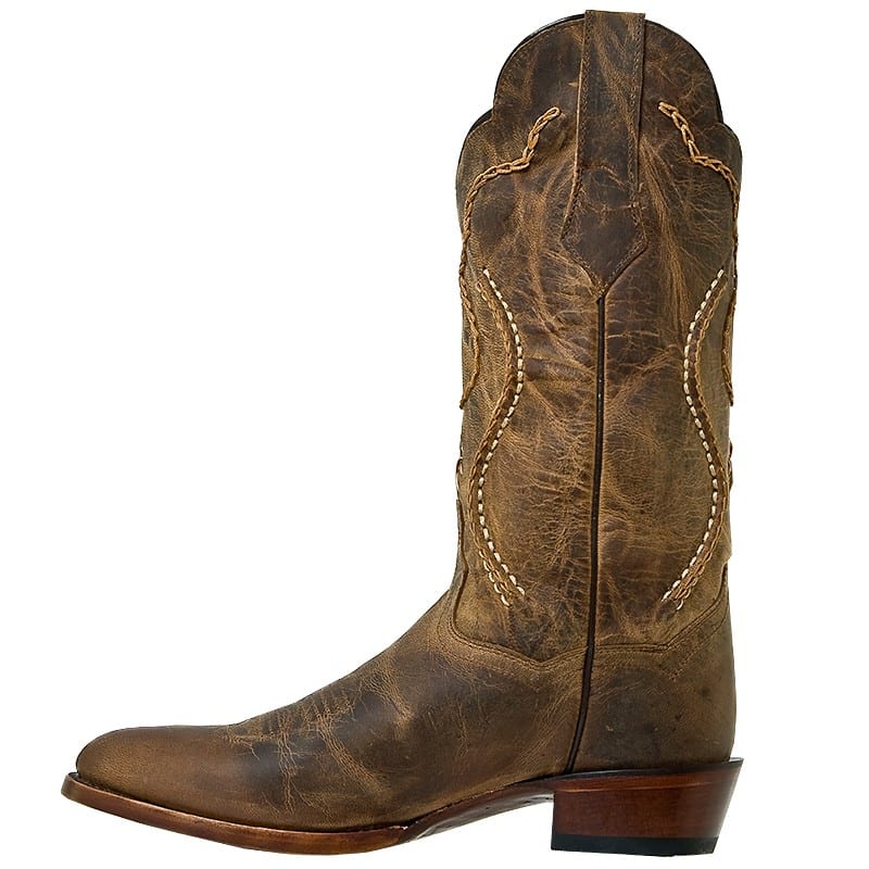 Men‚Äôs Dan Post Albany Genuine Leather Handmade Cowboy Boots Brown - yeehawcowboy