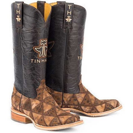 Women‚Äôs Tin Haul Wild Thing Boots With Cheetah Sole Handmade Brown - yeehawcowboy