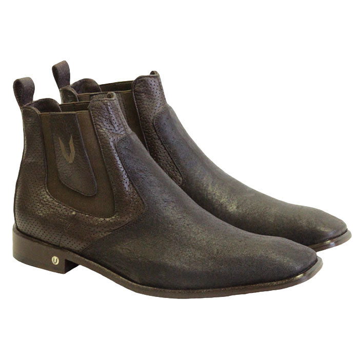 Men's Vestigium Genuine Catshark Chelsea Boots Handcrafted Brown - yeehawcowboy