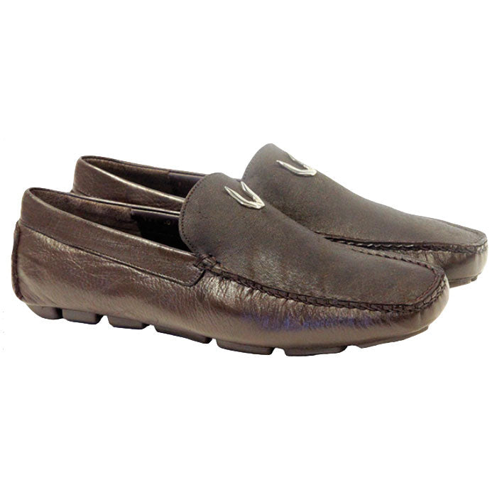 Men's Vestigium Genuine Catshark Loafers Handcrafted Brown - yeehawcowboy