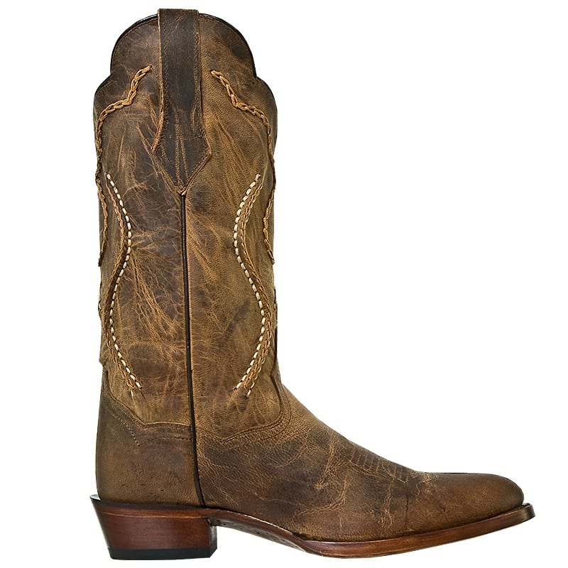 Men‚Äôs Dan Post Albany Genuine Leather Handmade Cowboy Boots Brown - yeehawcowboy